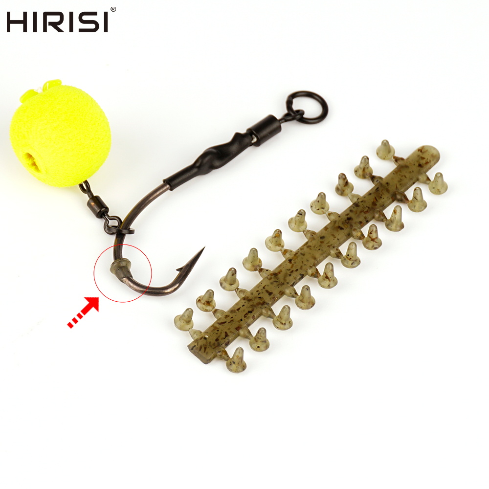 Fishing Equipment Wholesale - Hirisi 10 Stück Angel-Gummiperlen, Stop-Hakenperlen für