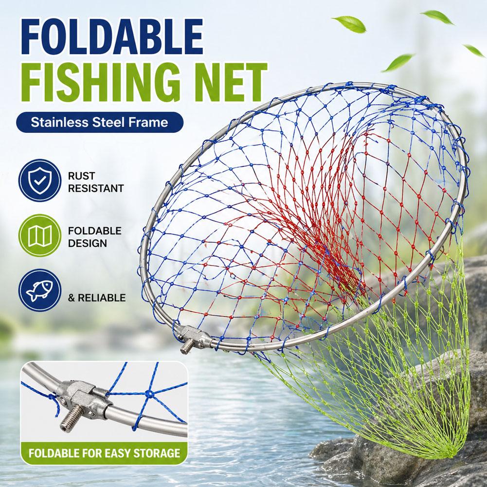 Fishing Net - 40cm 50cm Fischernetz Faltbares Fischlandungsnetz Ultraleichtes