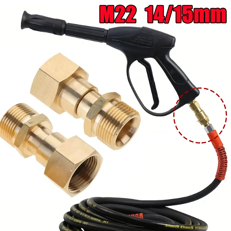 Fishing Swivel Connector - Hochdruckreiniger-Schwenkverschraubung, Schlauchverbinder, M22, 14/15 mm Gewinde,