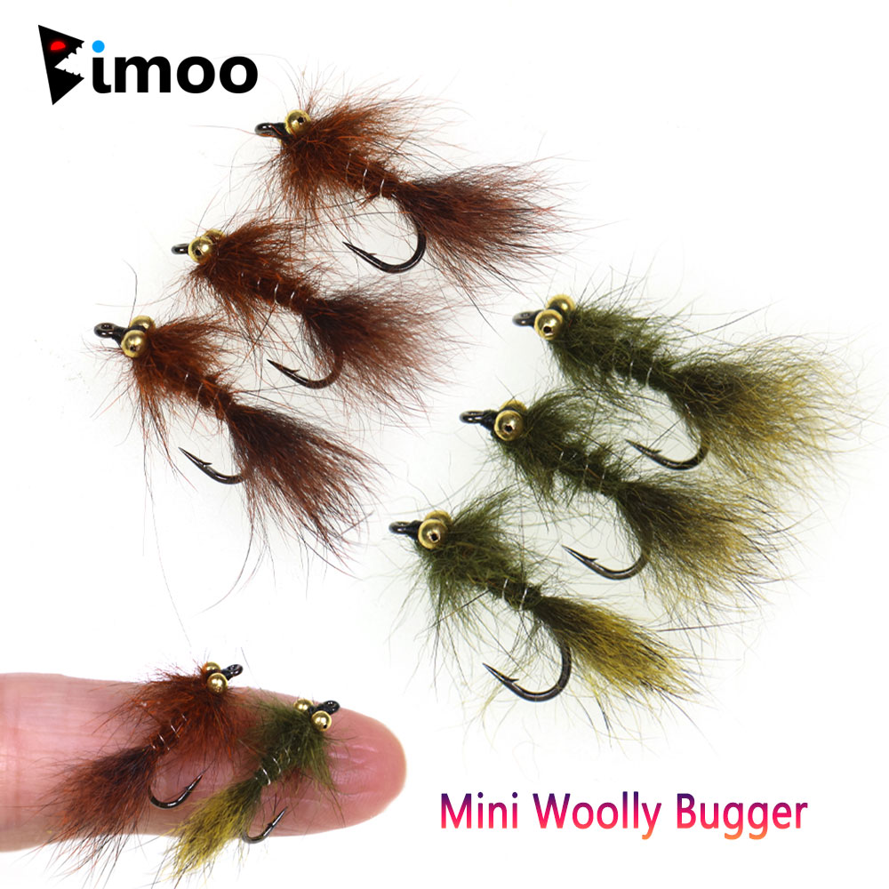 Trout Fishing Lure - Bimoo 6 Stück # 12 Perlenketten-Augen