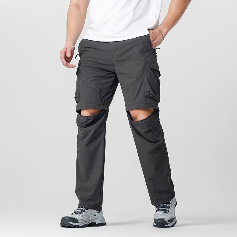 Fishing Gear - Herren-Cargo-Wanderhose, wasserdicht, schnell trocknend, leicht, abnehmbarer