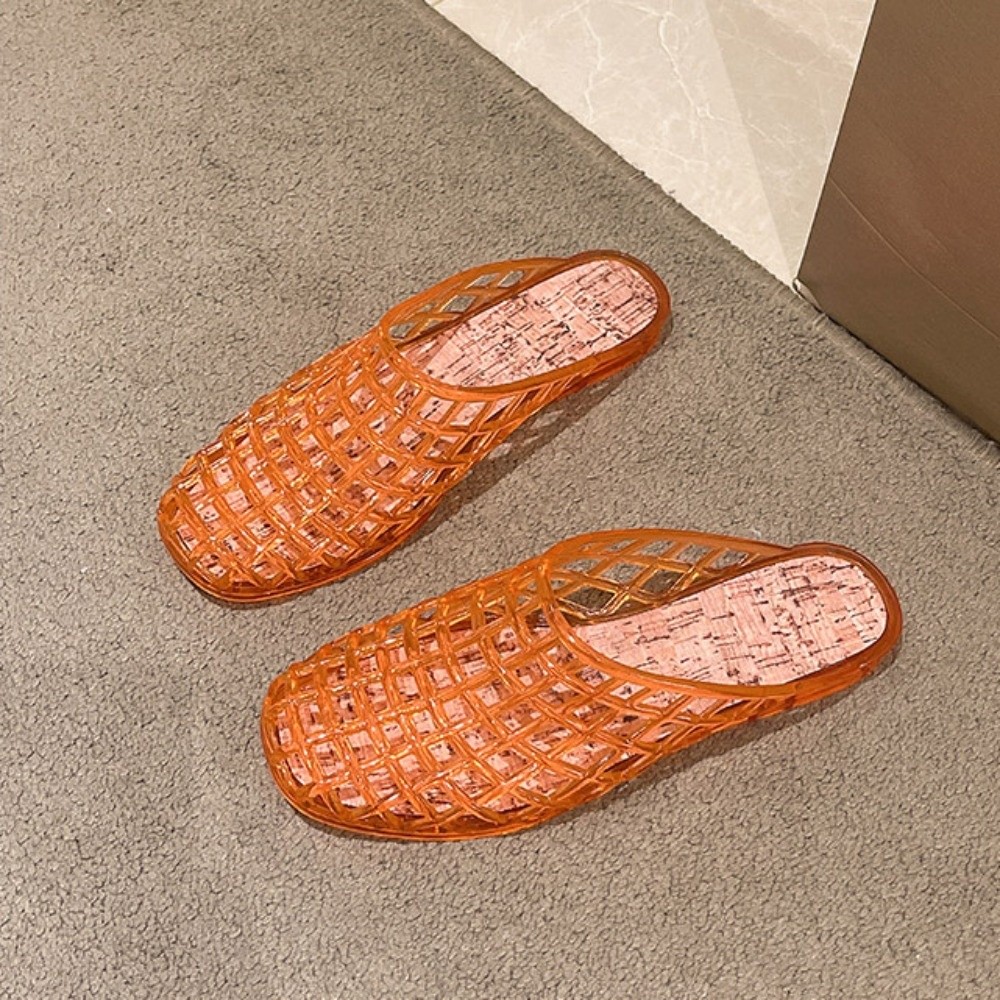 Runde PVC-Kristall-Slipper, we – Fishing Net Bewertung und Preis