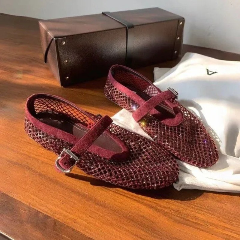 Hohle Strass-Baotou-Sandalen f – Fishing Net Bewertung und Preis