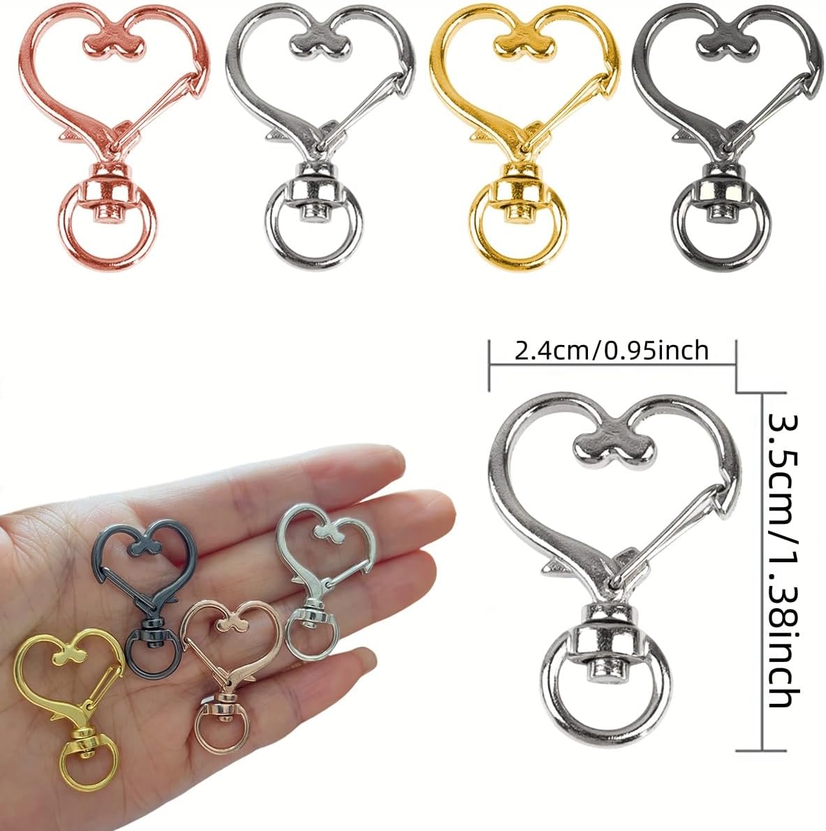 5/10/15/25/40/60 Stück herzför – Fishing Swivel Connector Bewertung und Preis